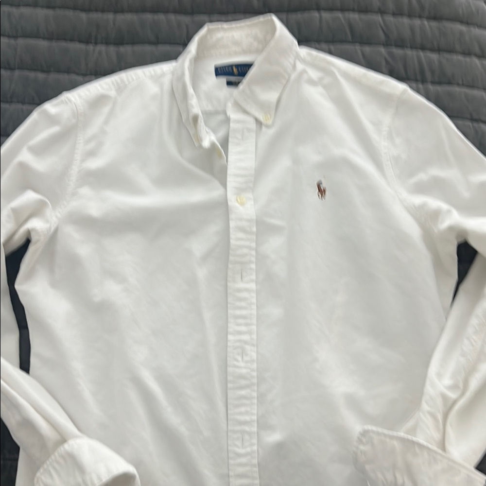 Polo by Ralph Lauren Men's Classic White Button Down Shirt